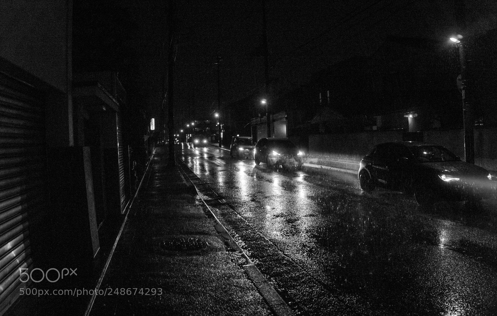Sony a6000 sample photo. Rainy night photography