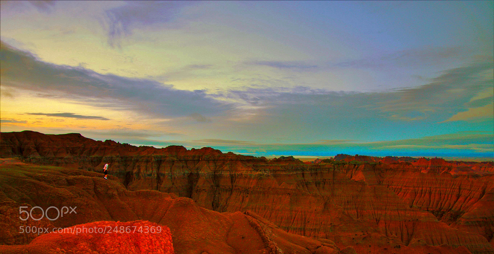 Canon EOS 700D (EOS Rebel T5i / EOS Kiss X7i) sample photo. Badlands sunset photography