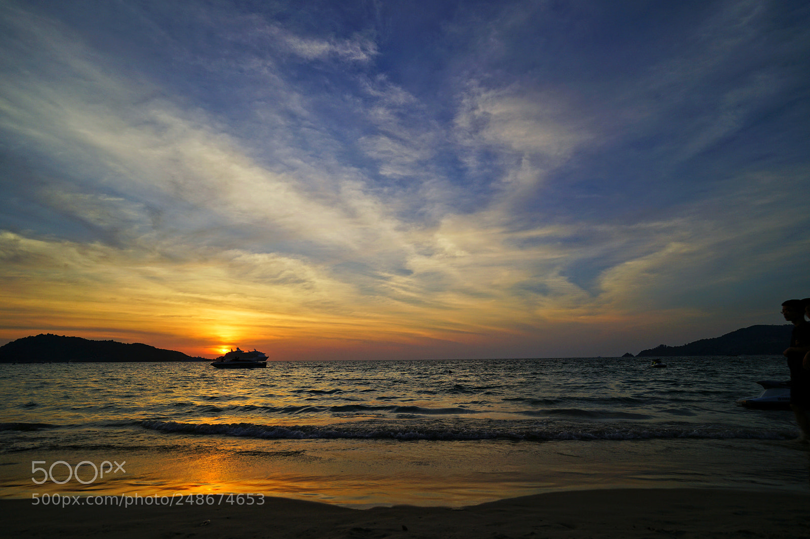 Sony a7 II sample photo. Sunset on padang beach. photography