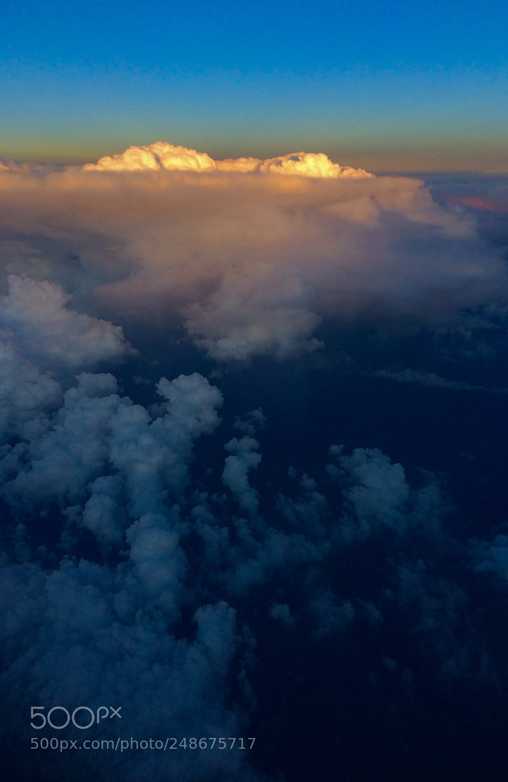 Apple iPhone 5s sample photo. Clouds from above photography