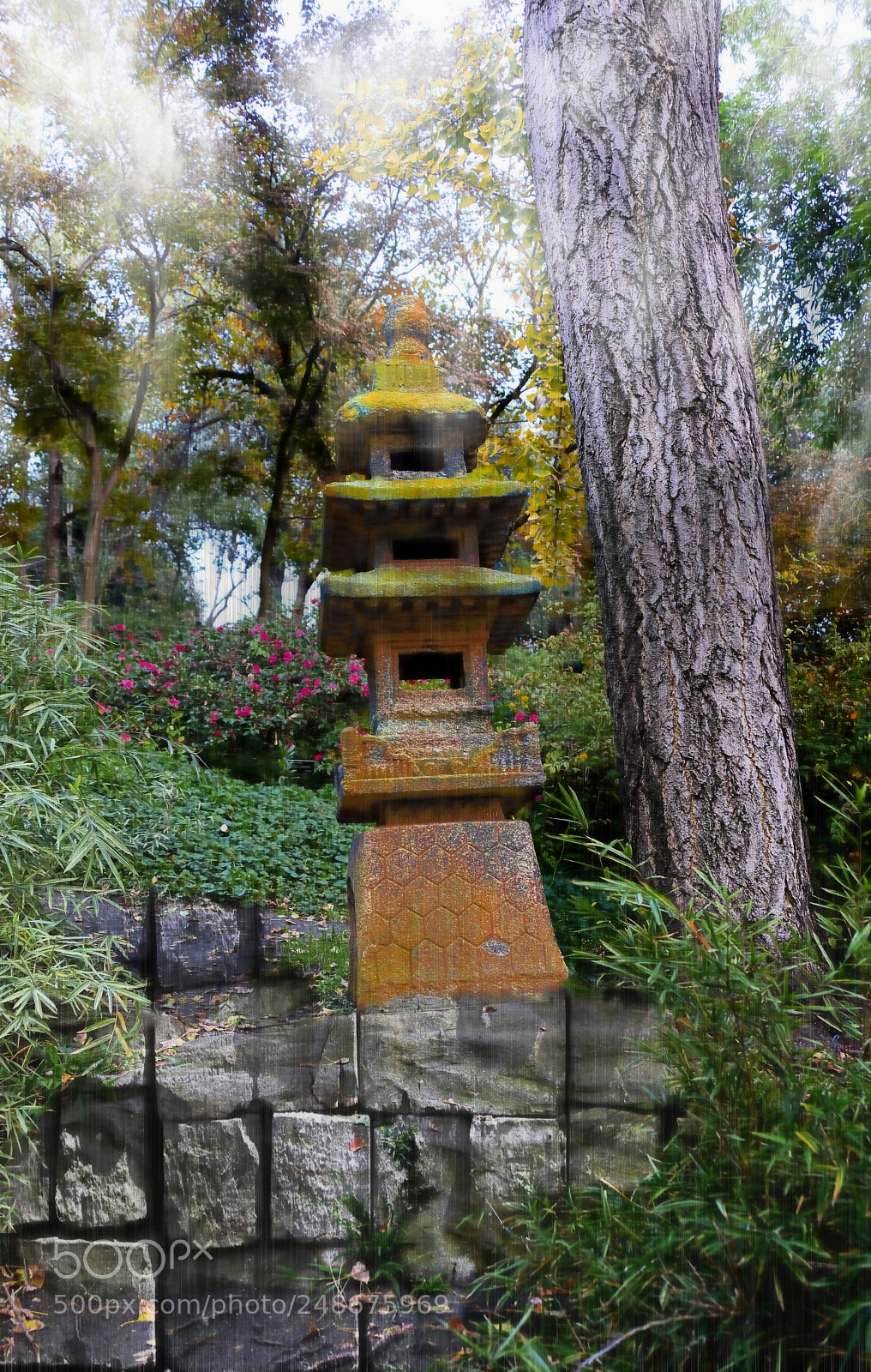 Fujifilm X-T20 sample photo. Zen garden pagoda photography