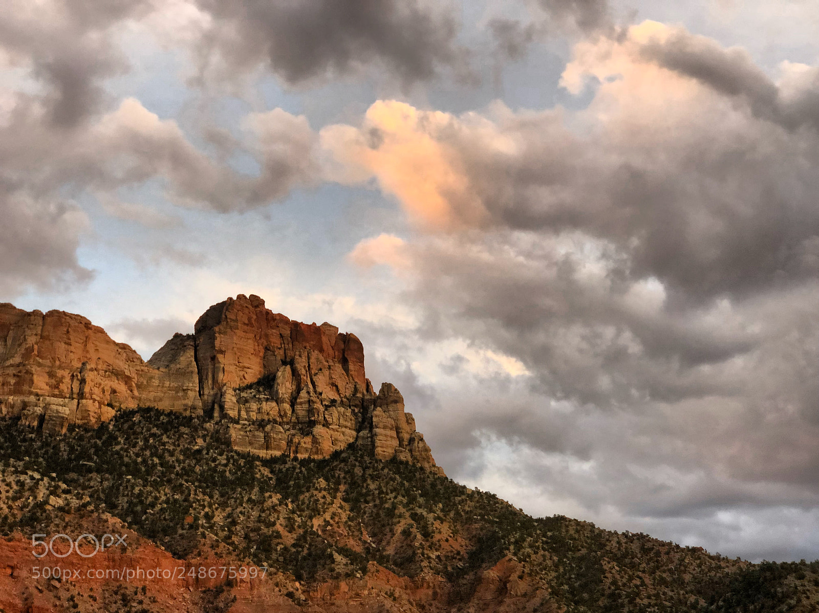 Apple iPhone X sample photo. Zion sunrise photography