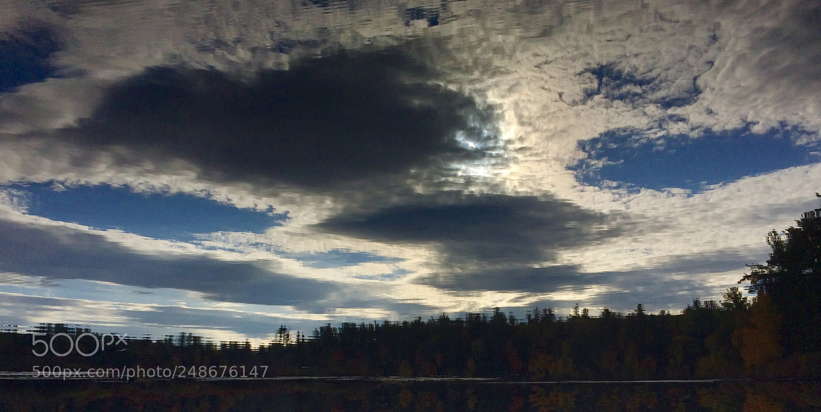 Apple iPhone 5s sample photo. Foreboding sky (reflection) photography