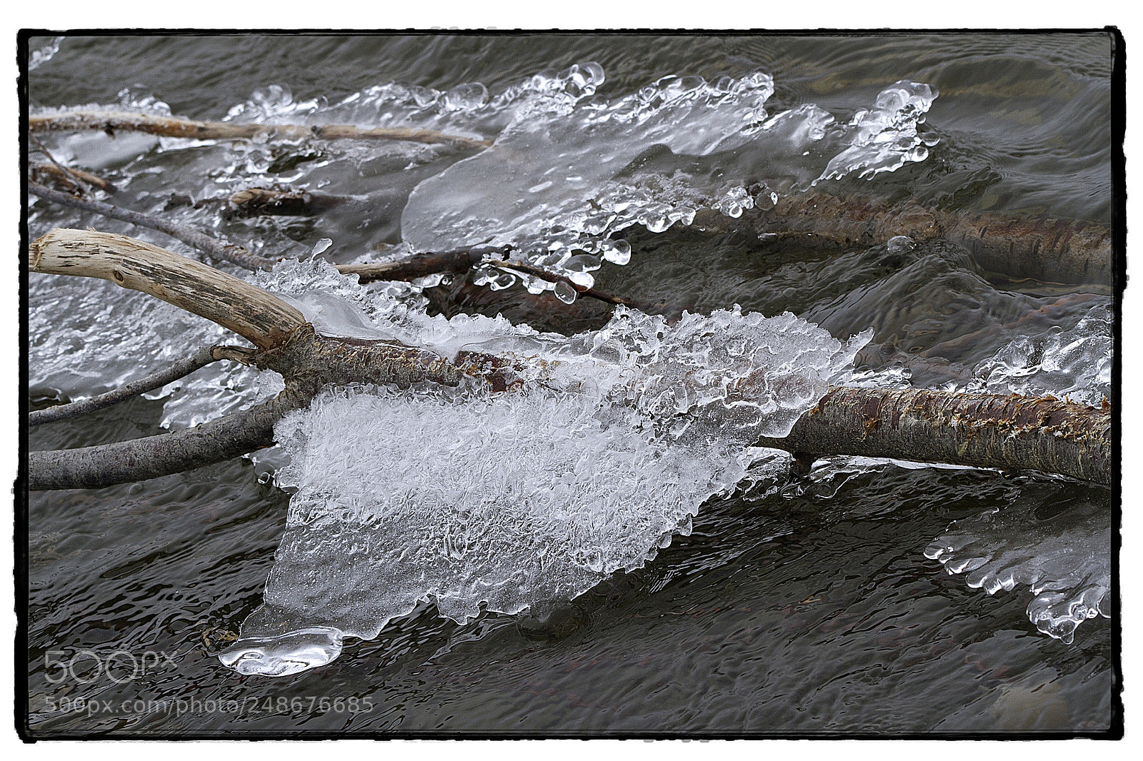 Canon EOS 7D sample photo. River ice. photography