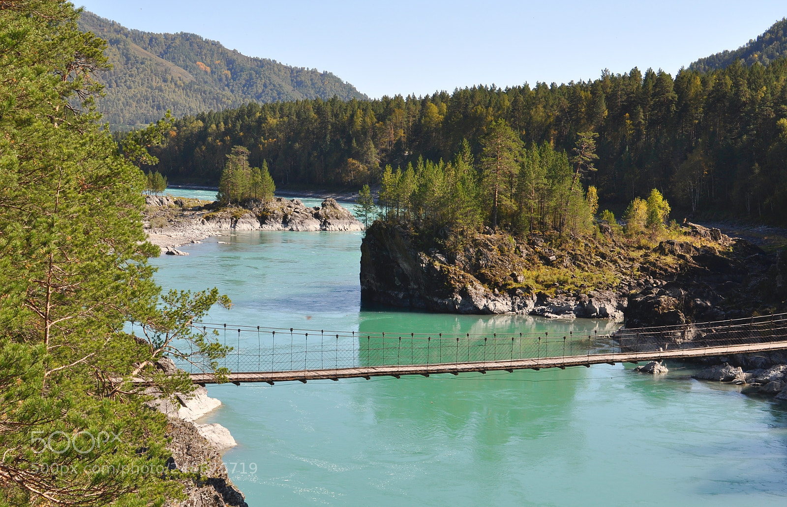 Nikon D90 sample photo. Footbridge over the katun photography