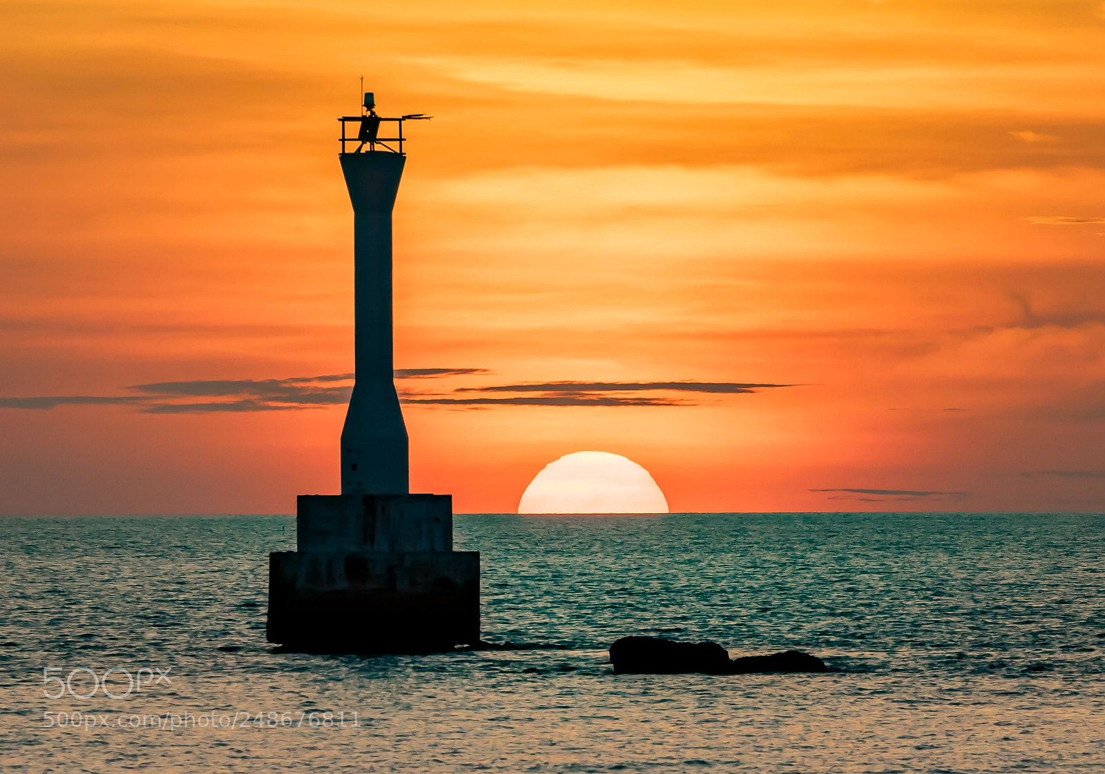 Nikon D5300 sample photo. Sunset by the lighthouse photography