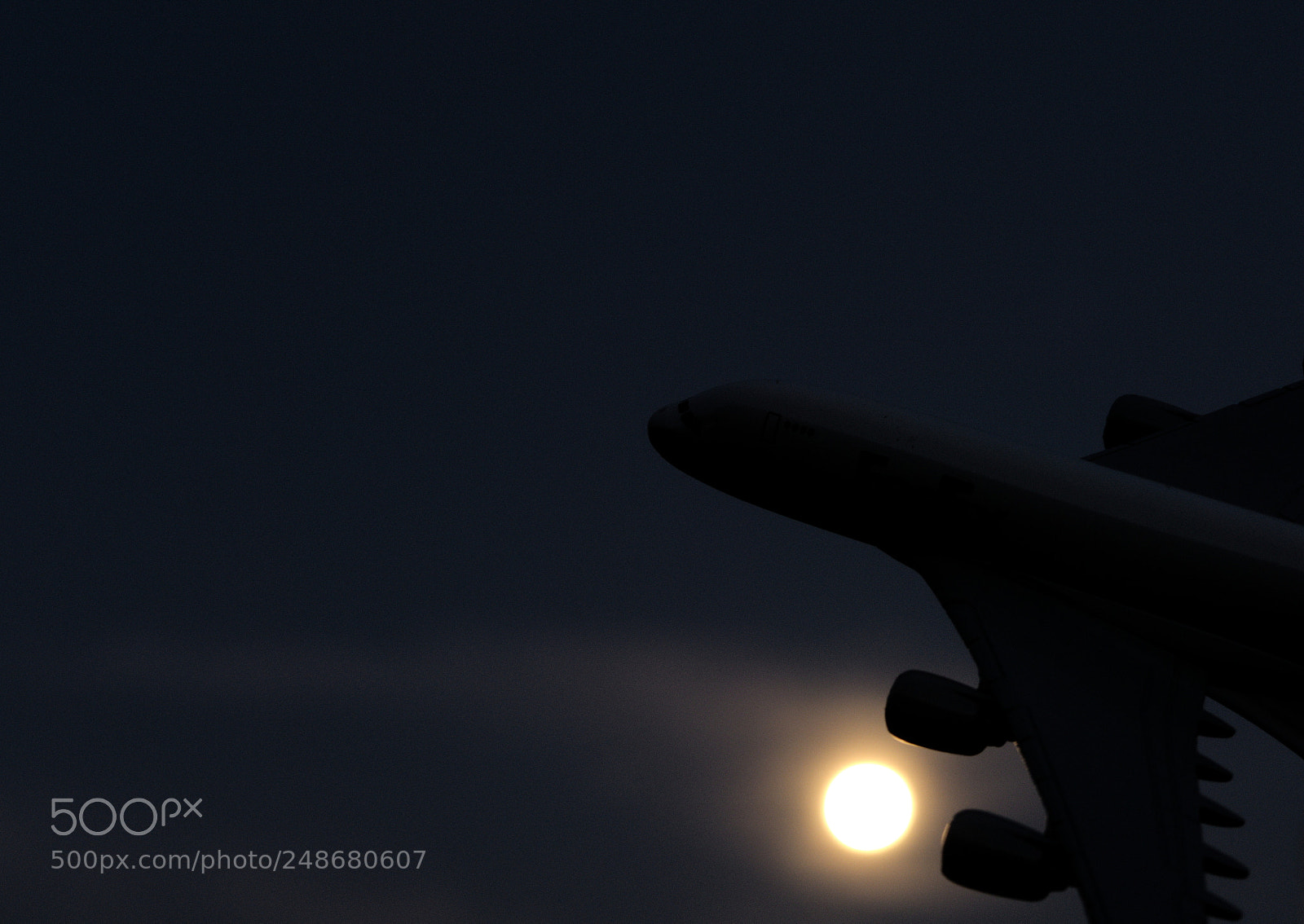 Canon PowerShot G7 X sample photo. Night flight airplane with photography