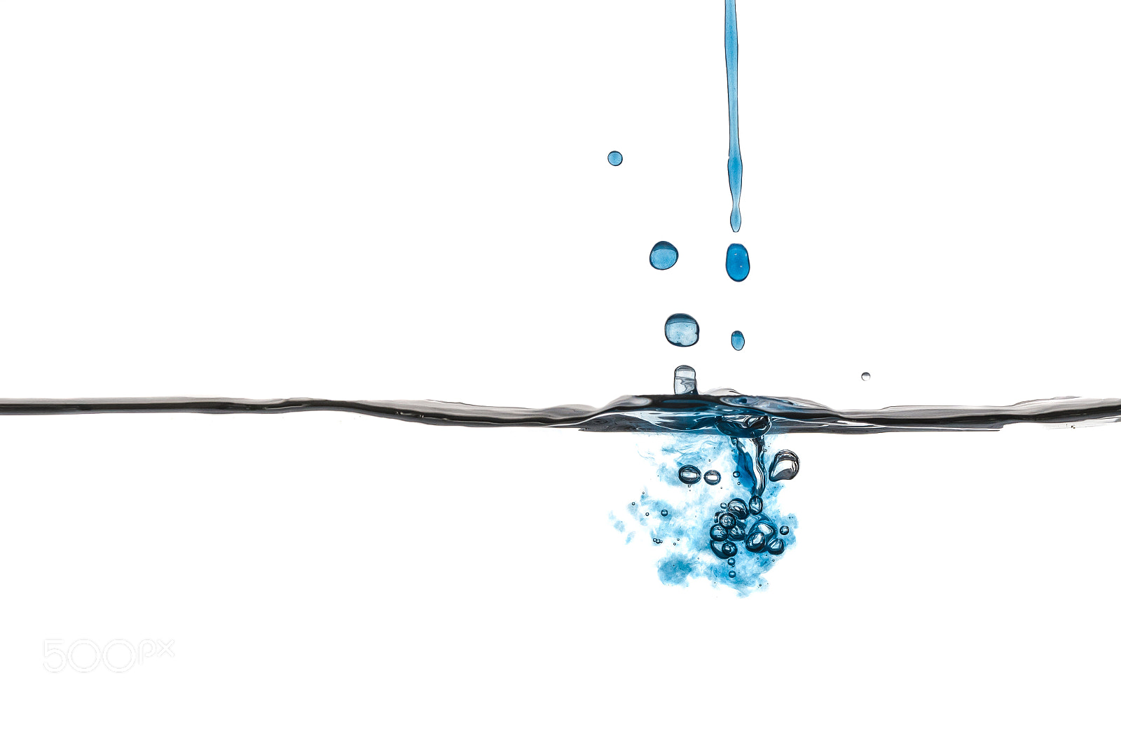 Nikon D610 sample photo. Pouring blue water splash photography