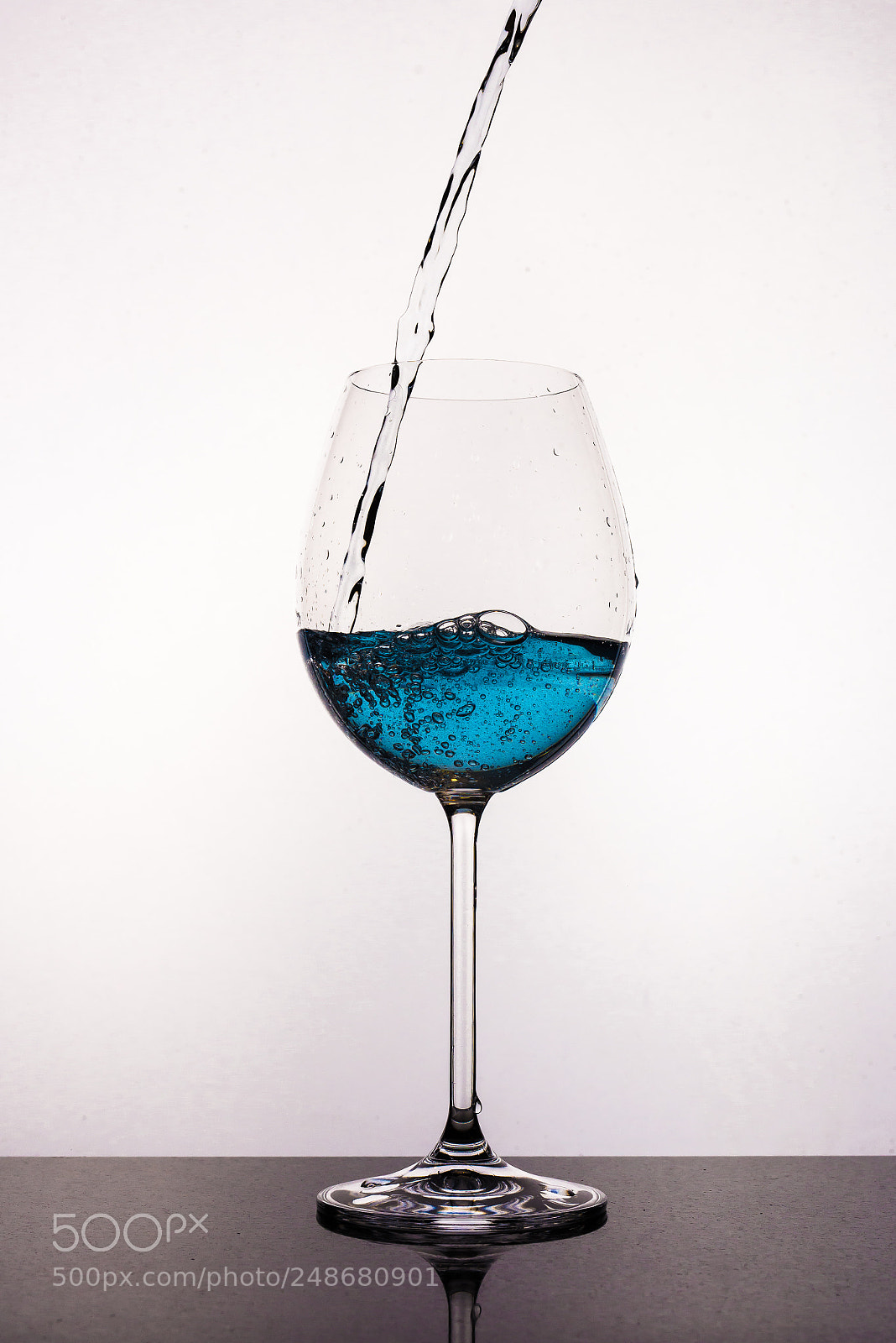 Nikon D610 sample photo. Wineglass pour water photography