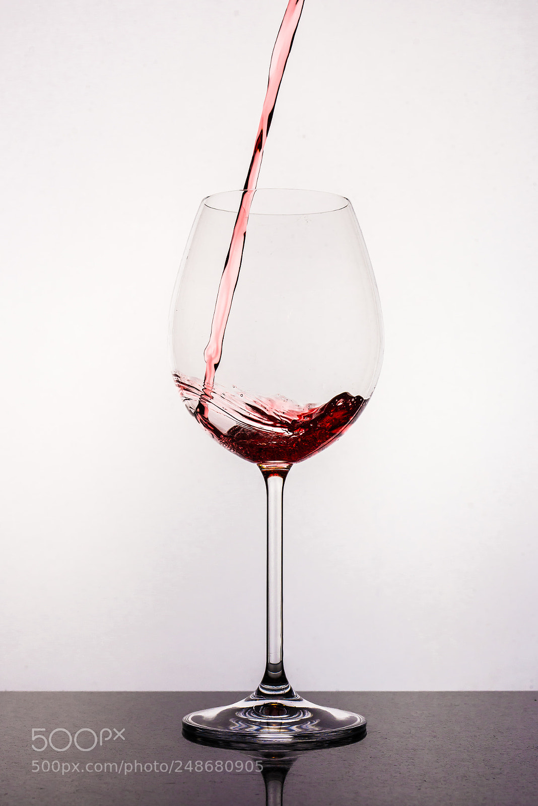 Nikon D610 sample photo. Wineglass pour water photography
