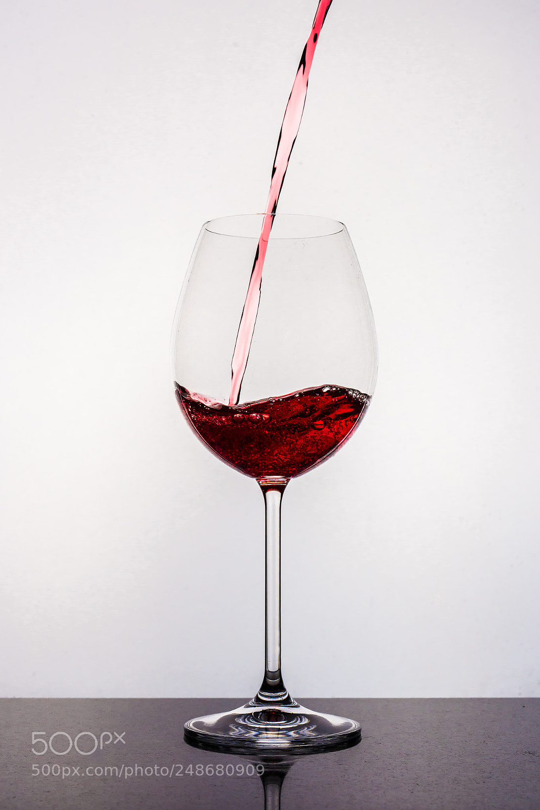 Nikon D610 sample photo. Wineglass pour water photography