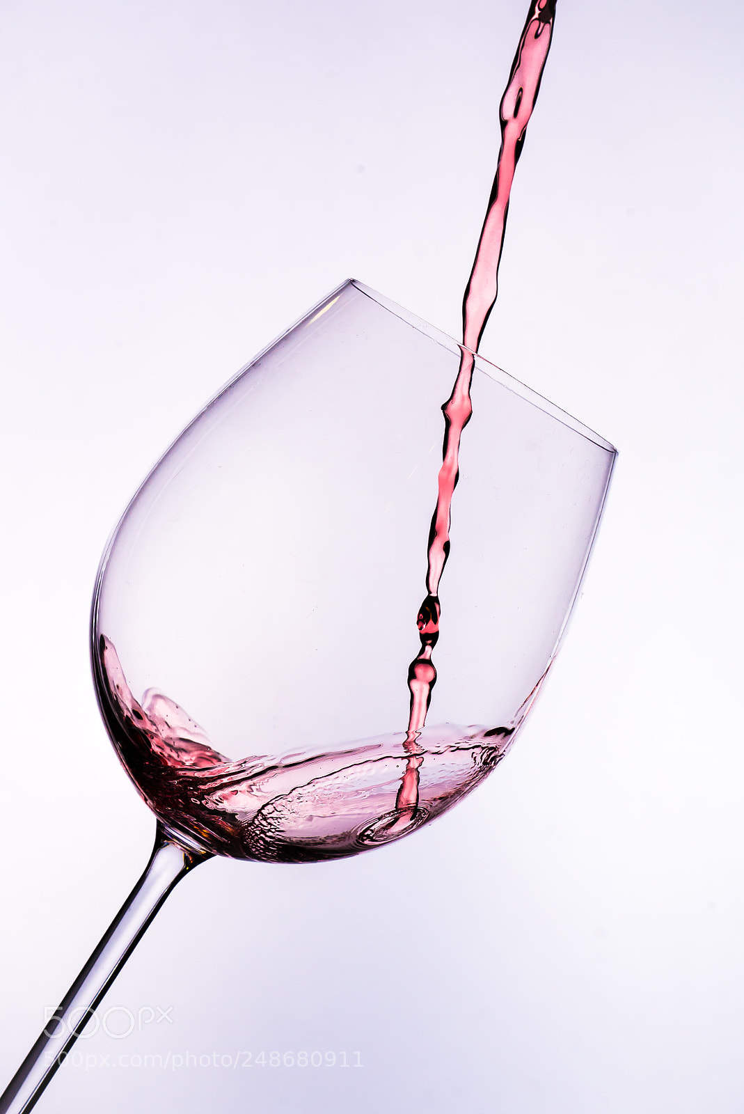 Nikon D610 sample photo. Wineglass pour water photography