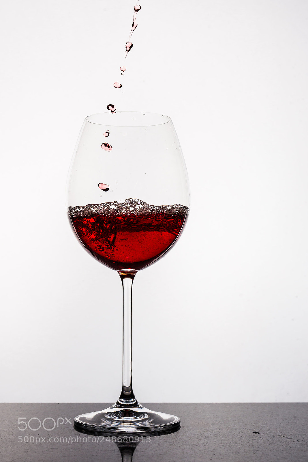 Nikon D610 sample photo. Wineglass pour water photography