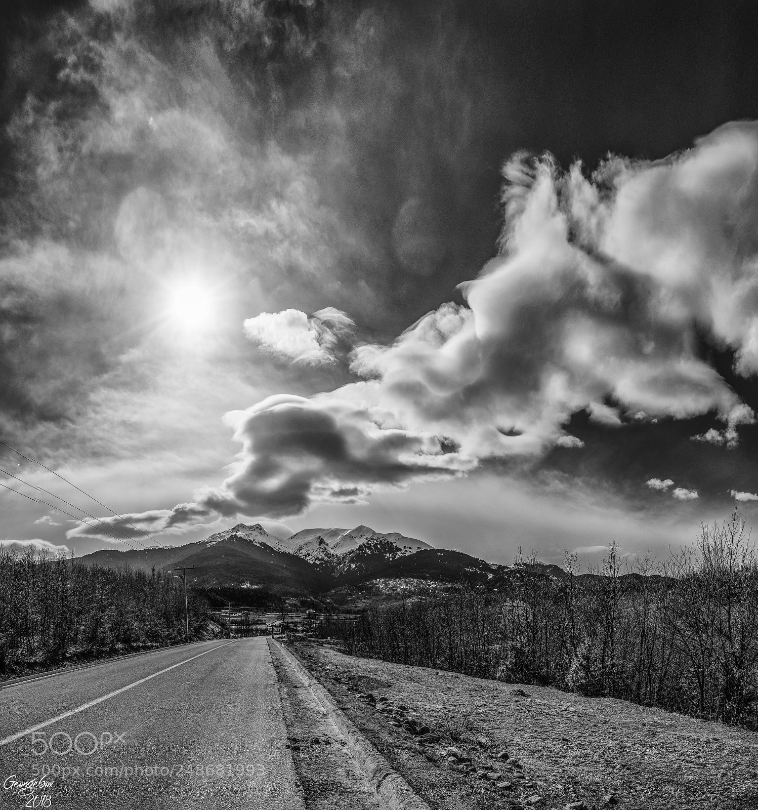 Sony Alpha a3000 sample photo. Road photography