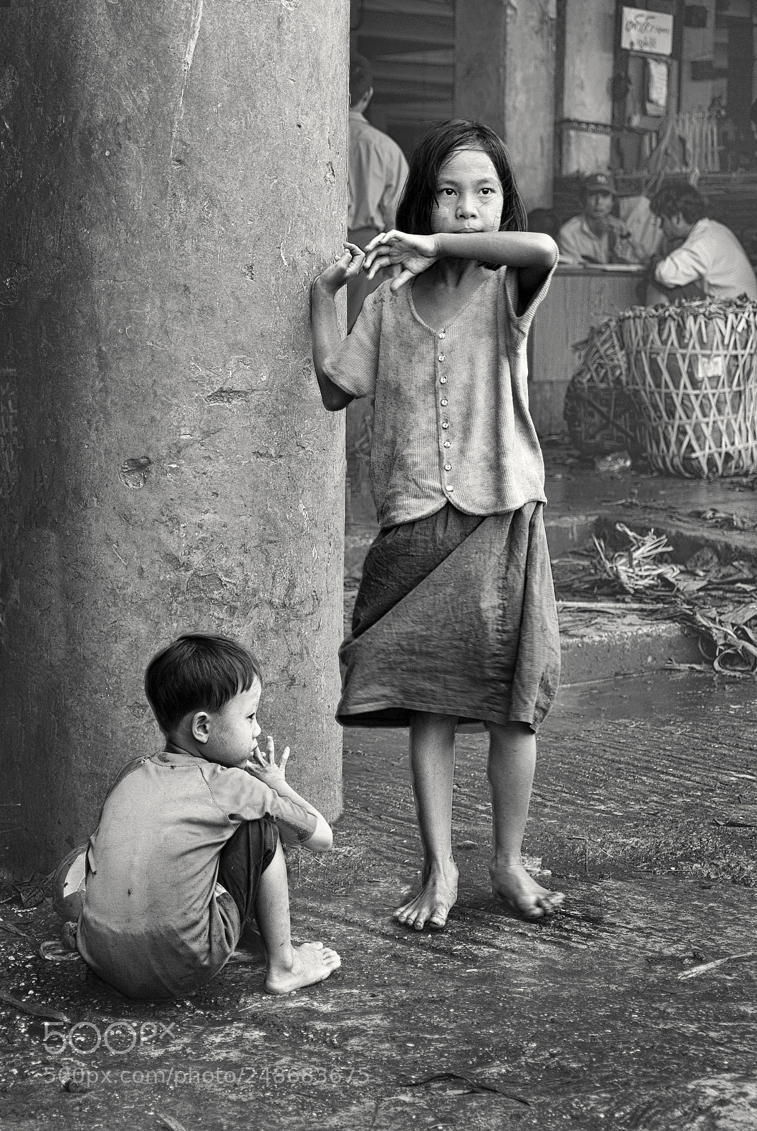 Nikon D200 sample photo. Hungry / myanmar photography