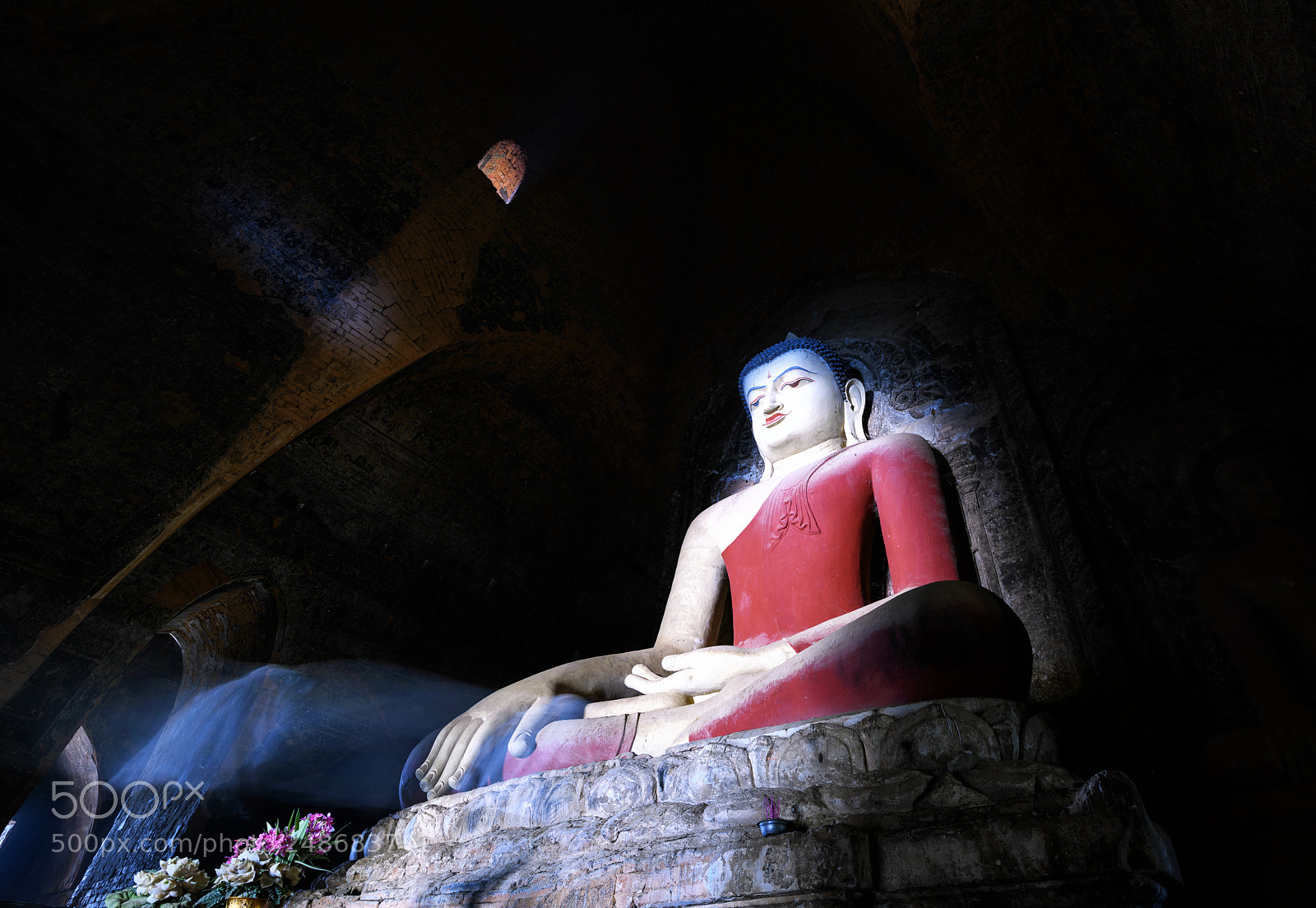 Nikon D850 sample photo. Buddha with light are photography