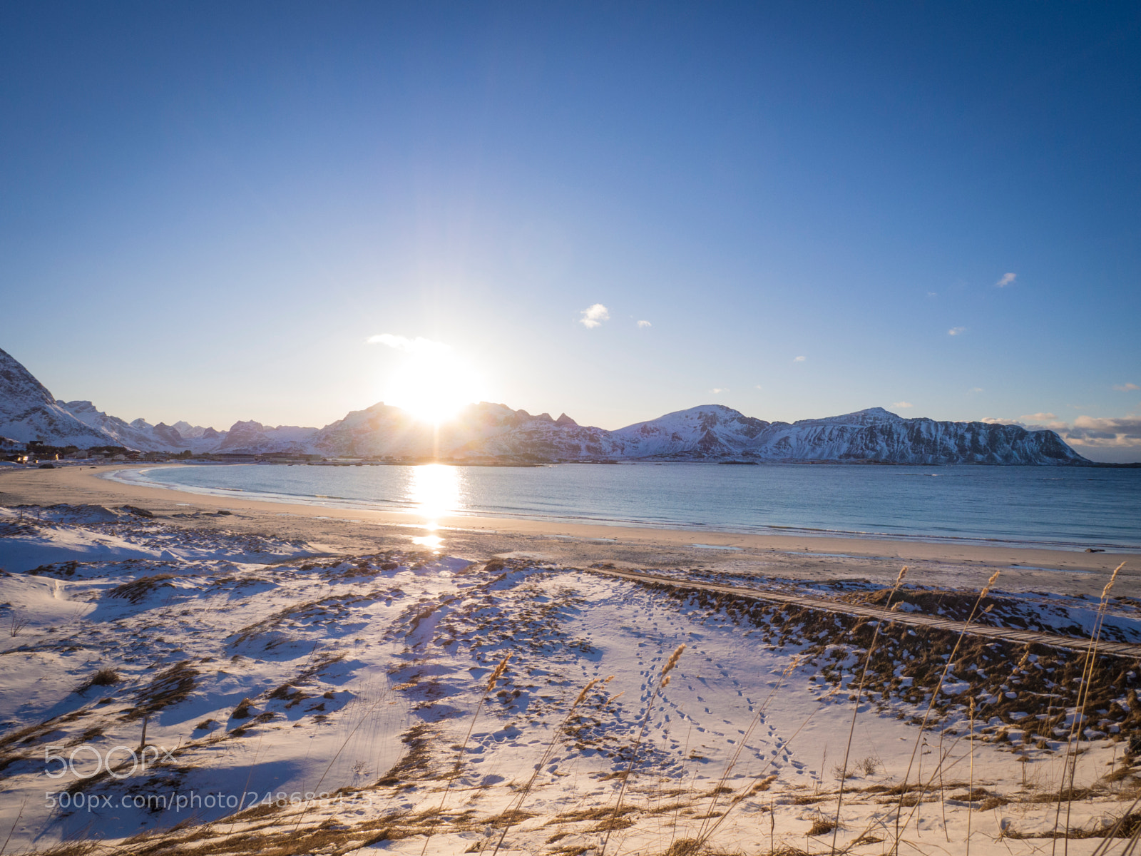 Olympus OM-D E-M10 sample photo. Flakstadsanden, lofoten photography