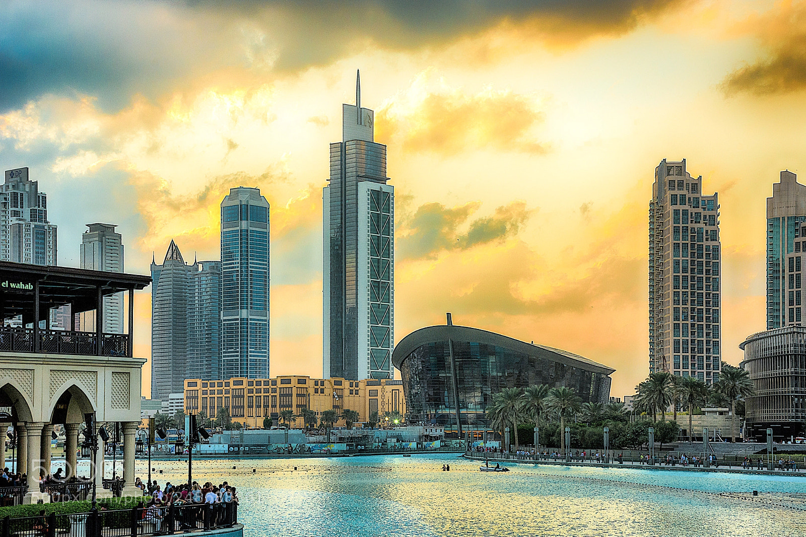 Nikon D7100 sample photo. Burj khalifa lake photography