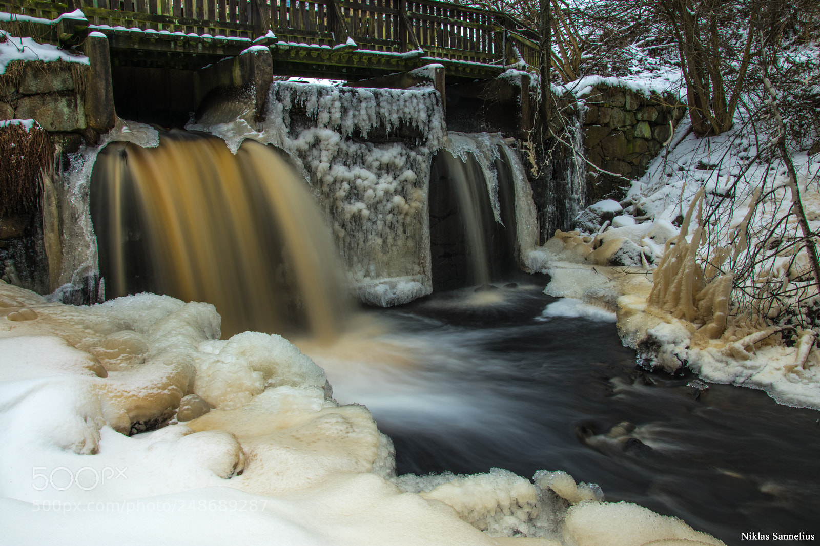 Nikon D3400 sample photo. Nedre vattenfallet i dunkahalla! photography