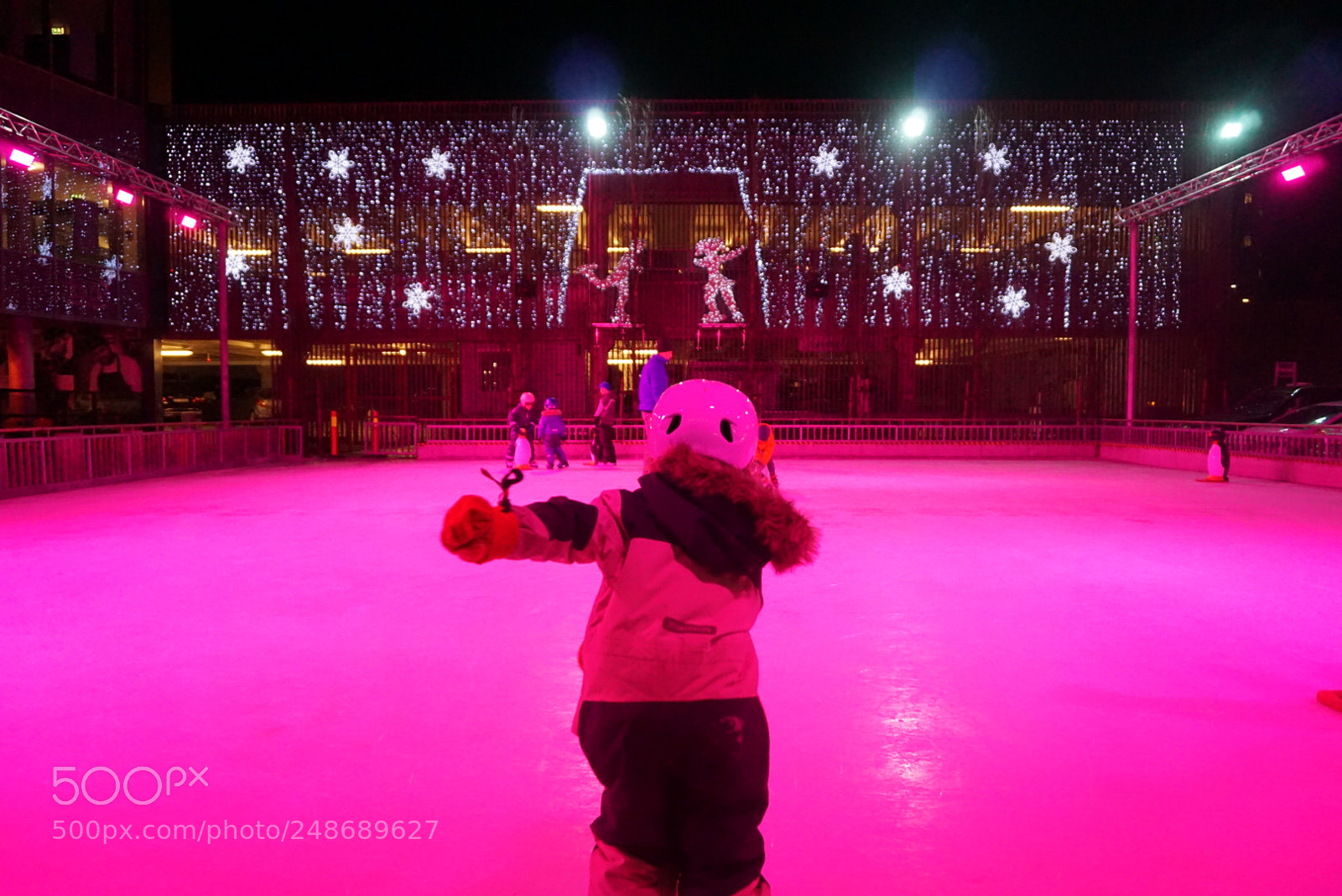 Sony a6000 sample photo. Night skating photography