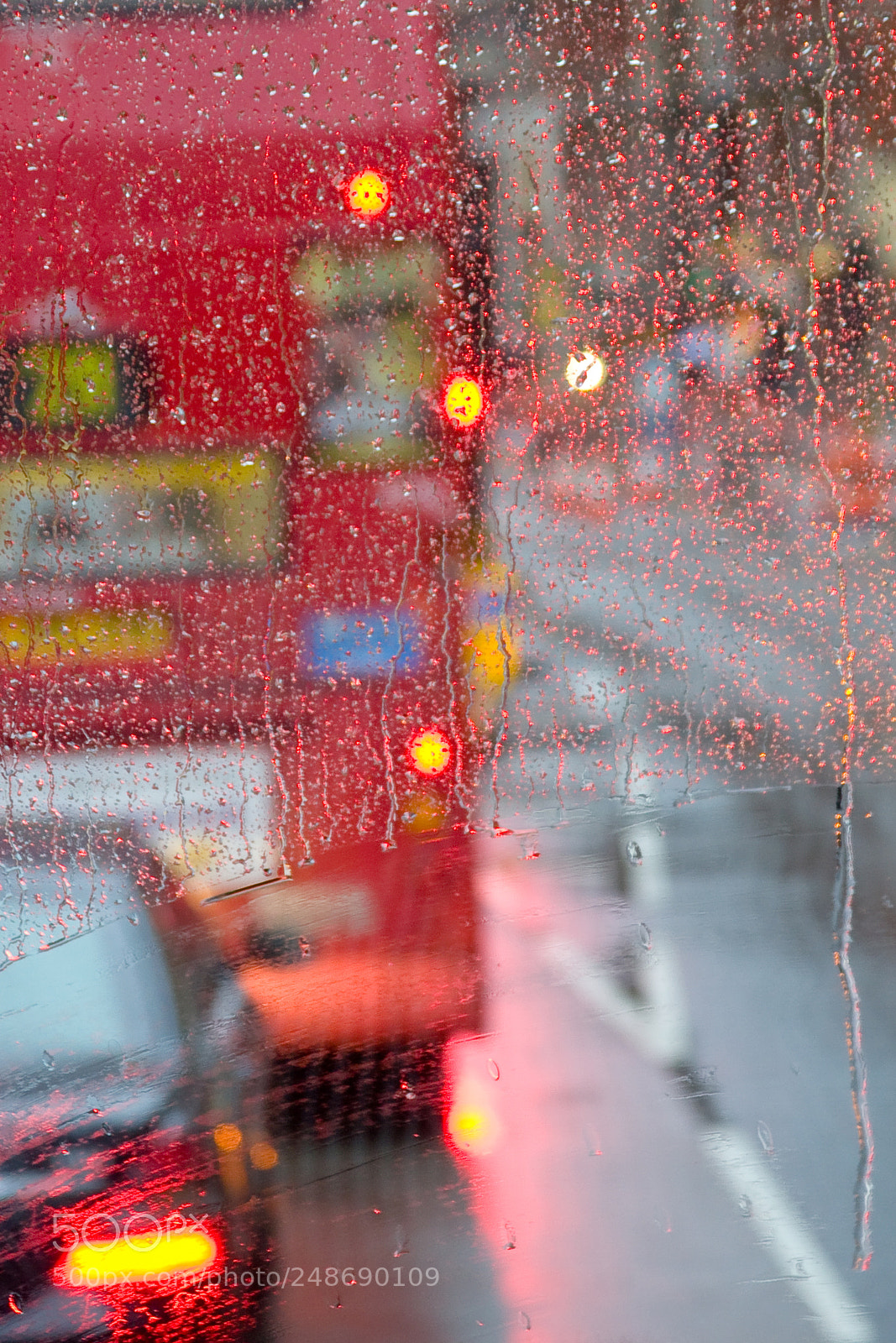 Canon EOS 20D sample photo. Rain in london view photography