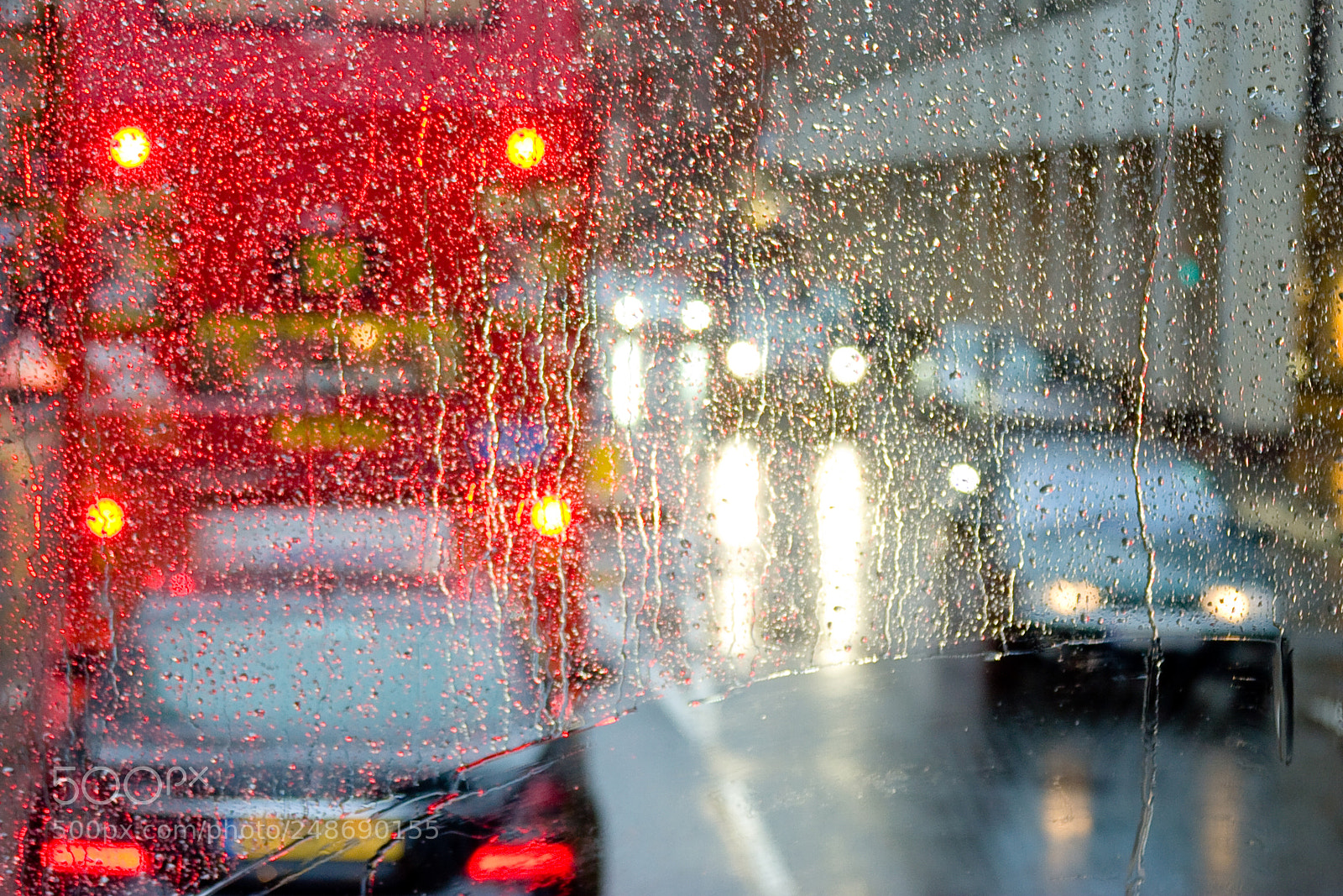Canon EOS 20D sample photo. Rain in london view photography