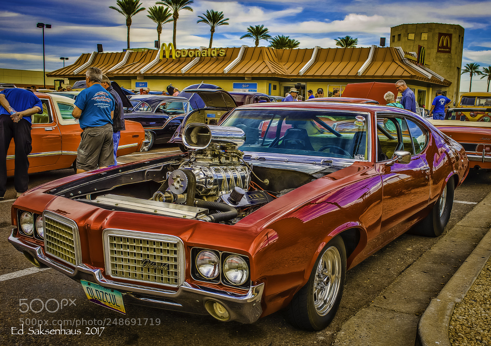Nikon D800 sample photo. Souped up oldsmobile photography