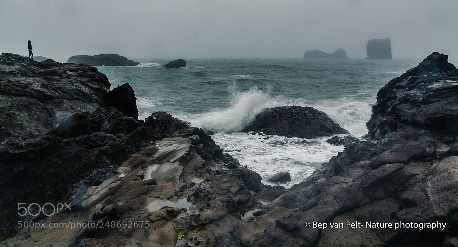 Nikon D7000 sample photo. Dyrholaey in heavy weather photography