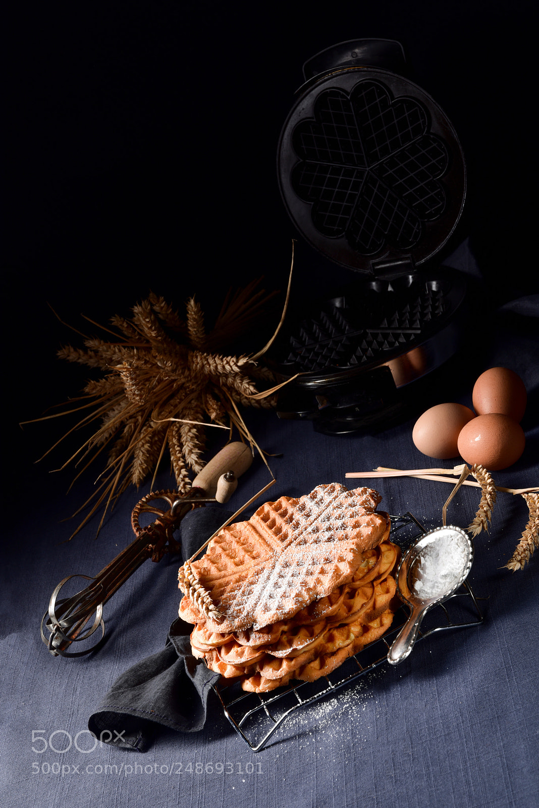 Nikon D810 sample photo. Fresh and tasty waffle photography