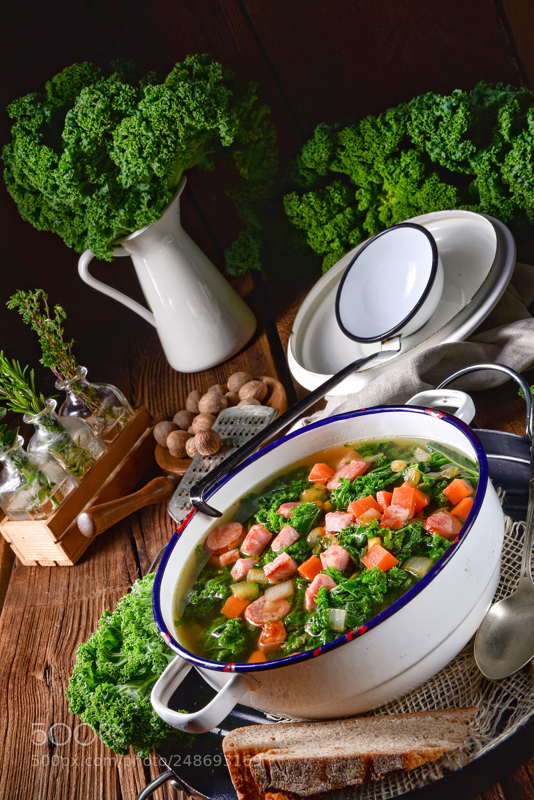 Nikon D810 sample photo. A tasty kale soup photography