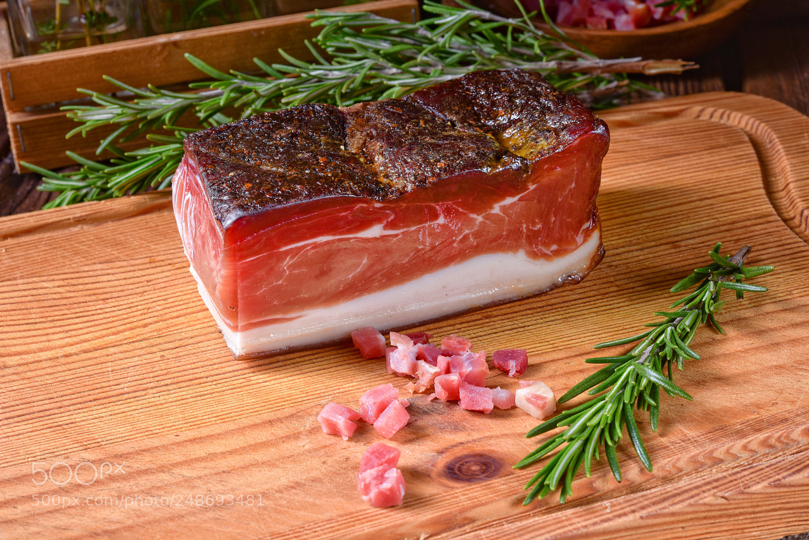 Nikon D810 sample photo. Smoked south tyrolean bacon photography