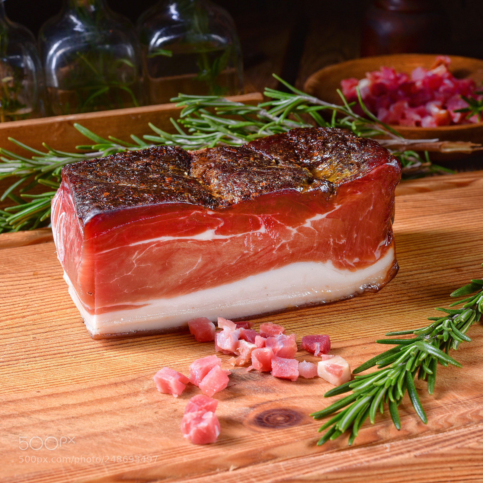 Nikon D810 sample photo. Smoked south tyrolean bacon photography