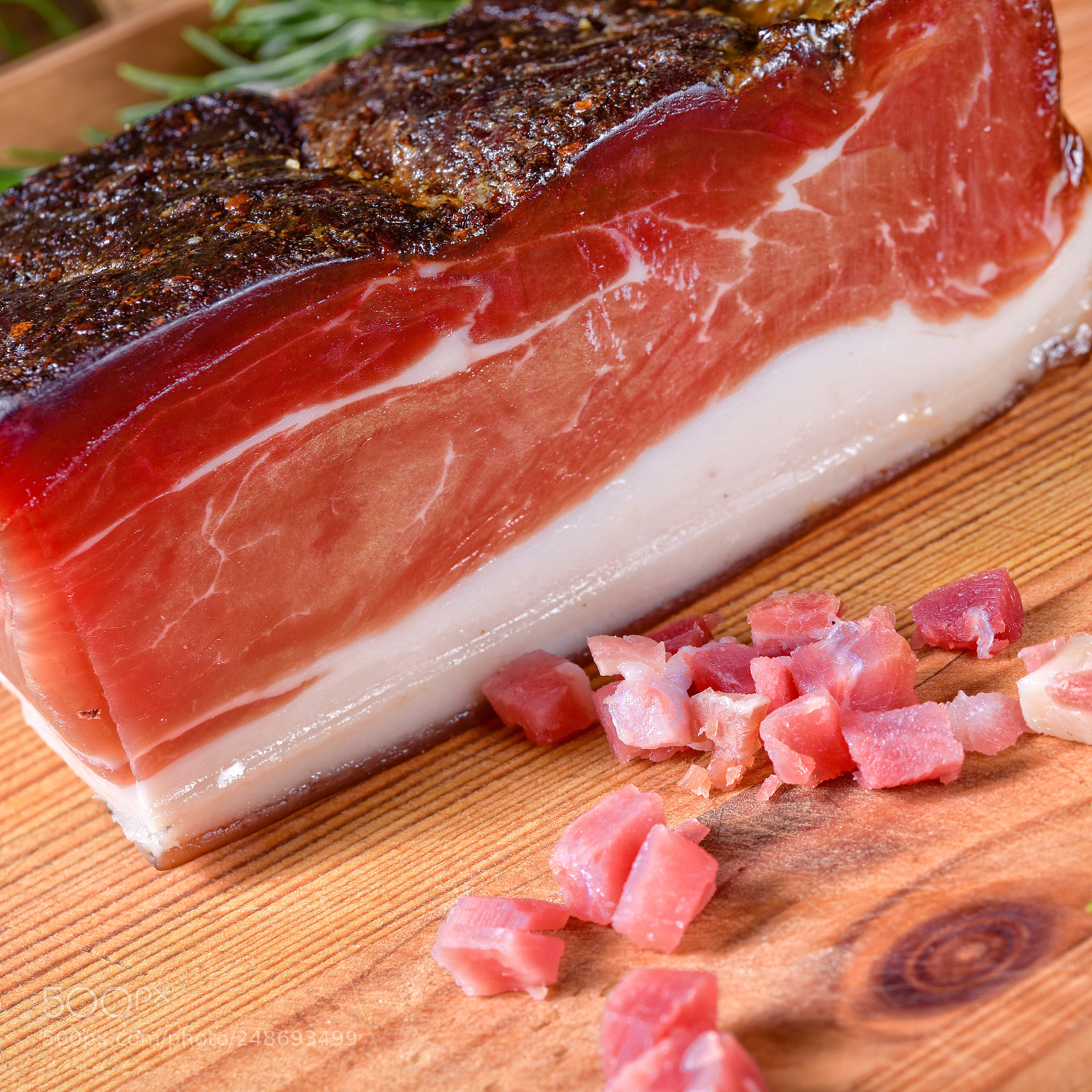 Nikon D810 sample photo. Smoked south tyrolean bacon photography