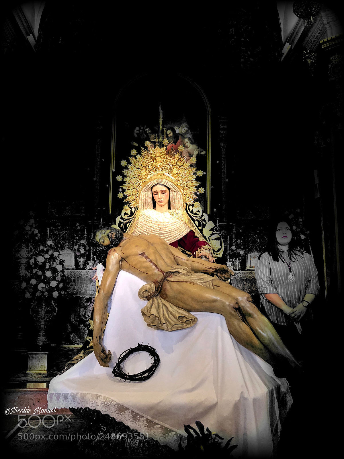 Apple iPhone X sample photo. Virgen de la piedad photography