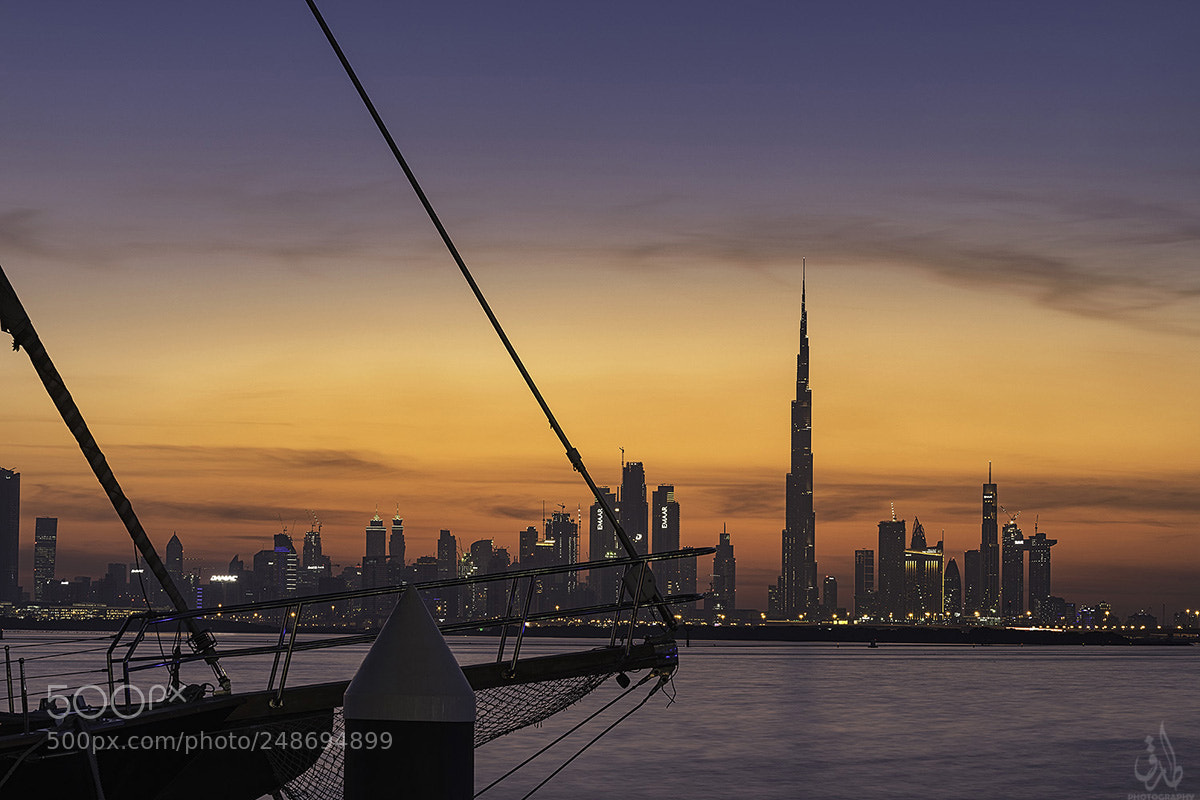 Nikon D850 sample photo. Dubai sunset photography