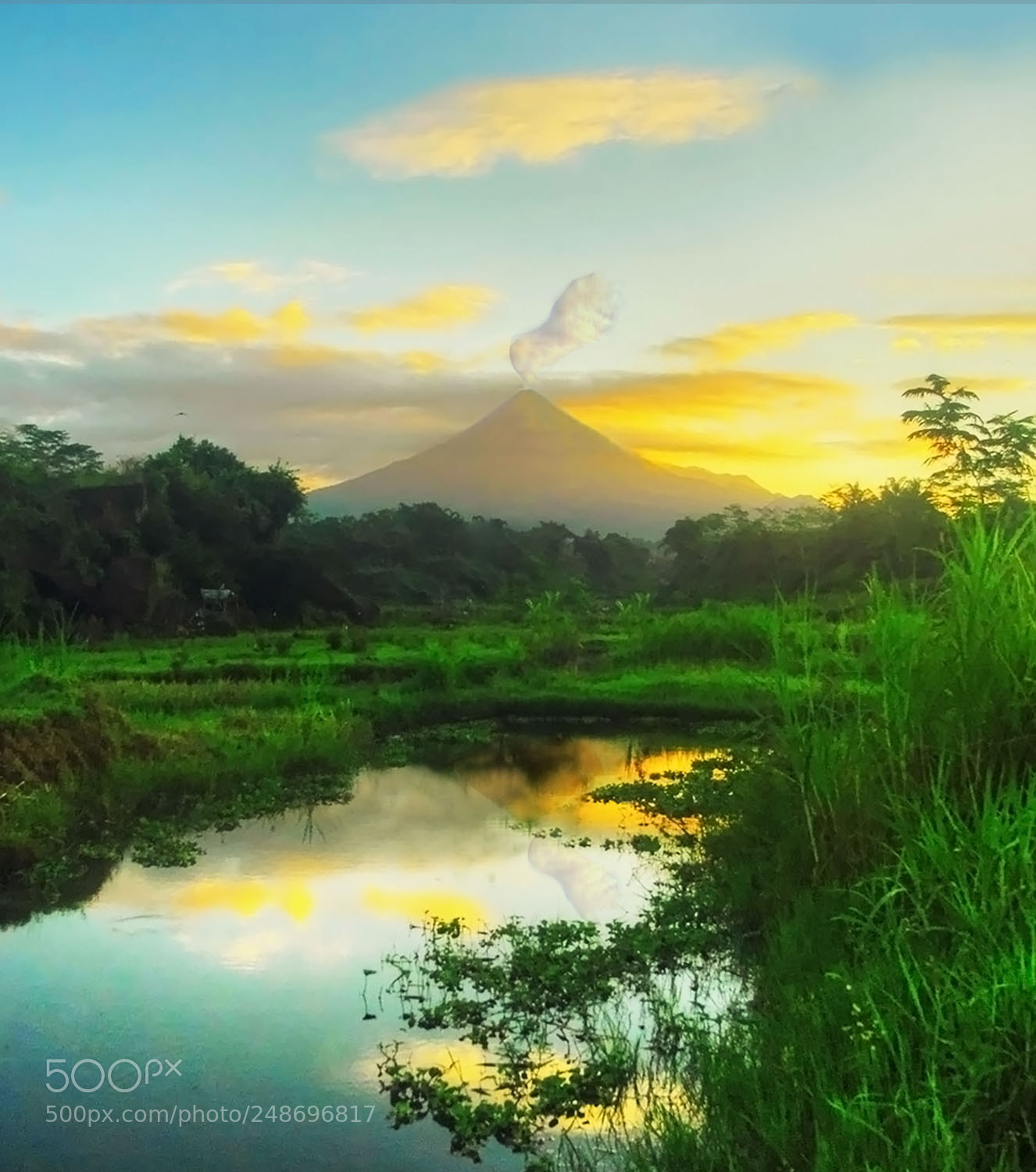 Nikon D200 sample photo. Majesty mt. merapi photography