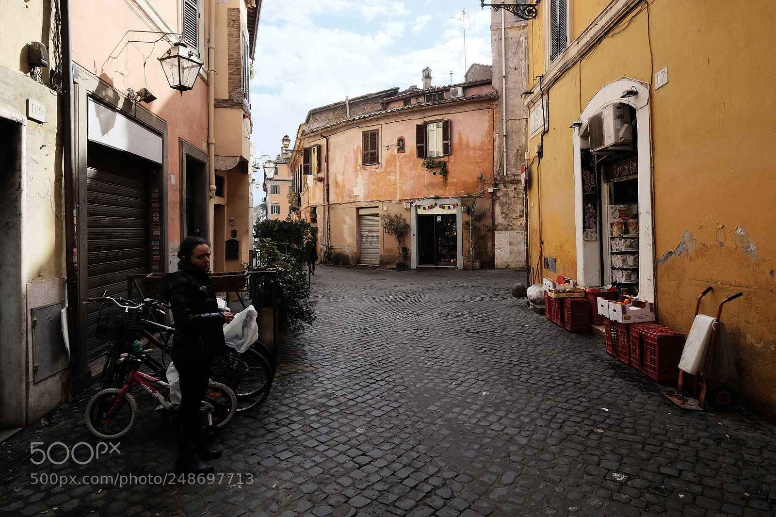 Fujifilm X-E2 sample photo. Via della lungaretta photography