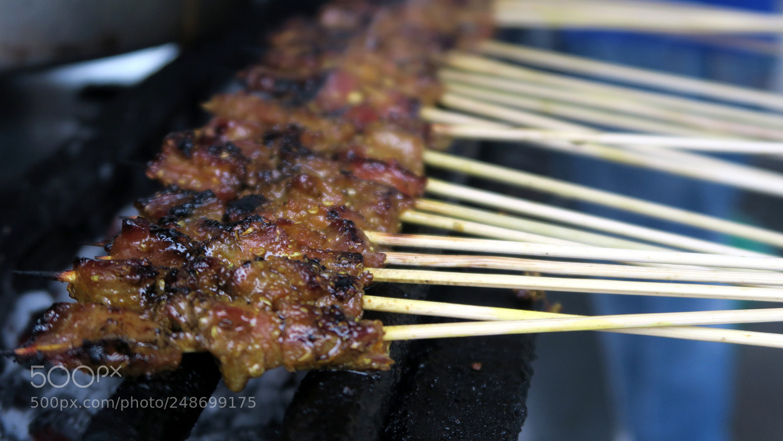 Canon PowerShot G7 X sample photo. Roasting meat satays sate photography