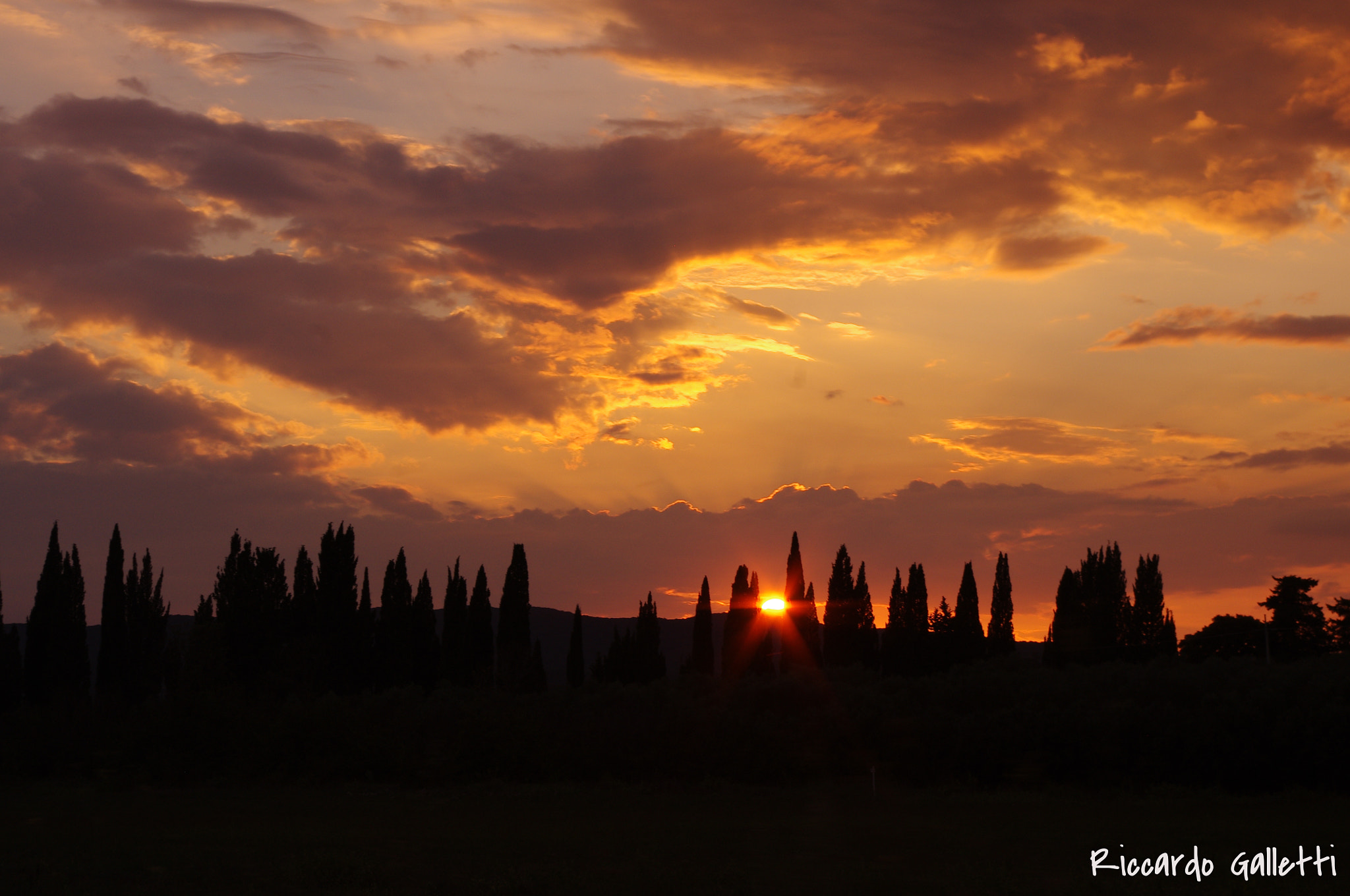 Pentax K-r sample photo. Tramonto in maremma photography