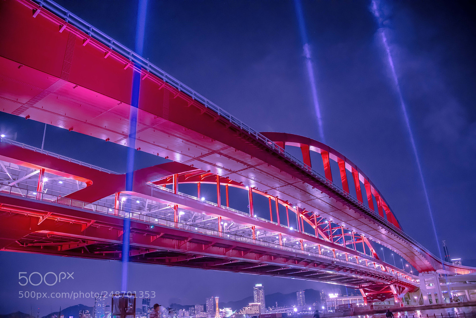 Nikon D800E sample photo. Kobe bridge photography