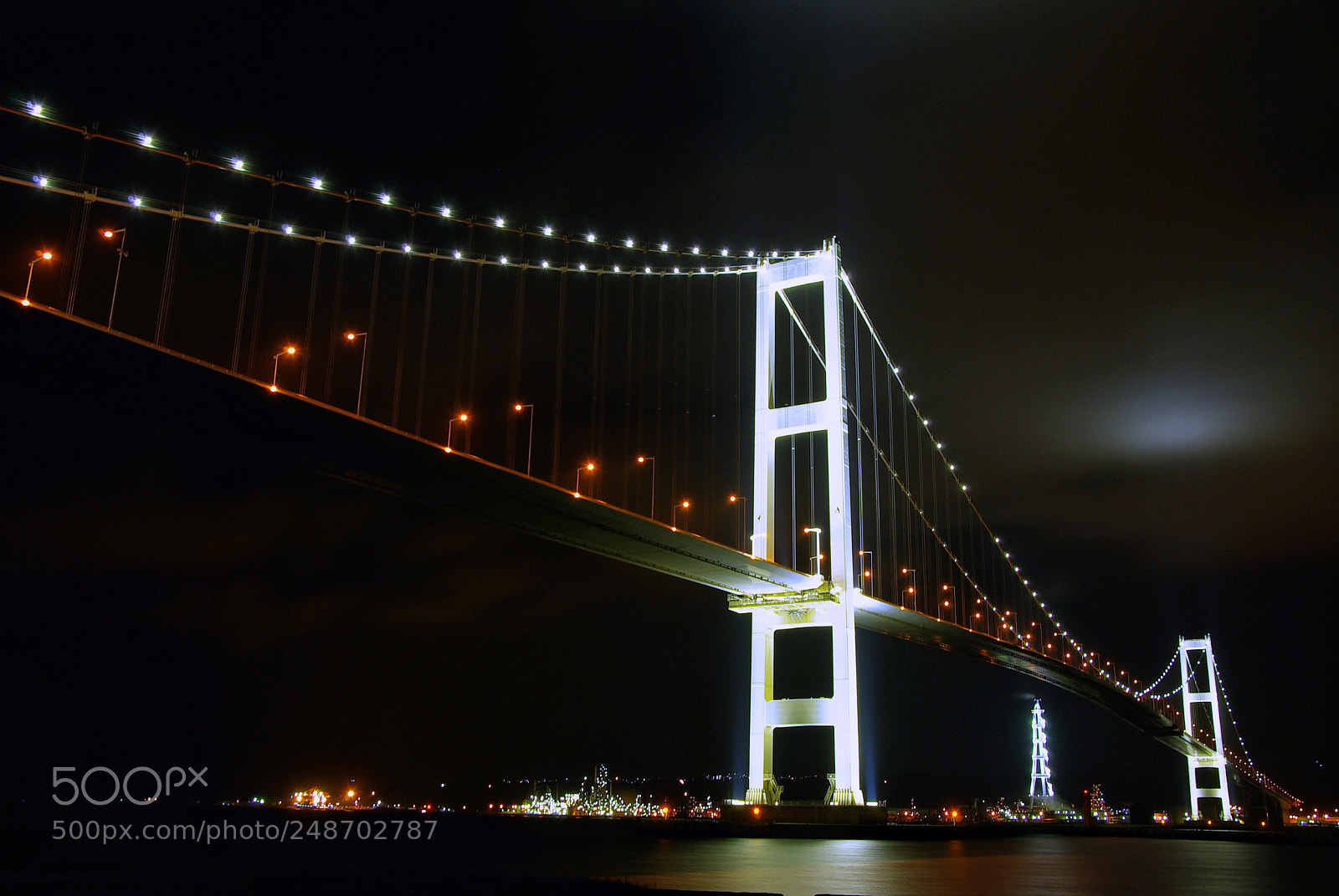 Pentax K10D sample photo. Hakucho ohashi bridge  photography