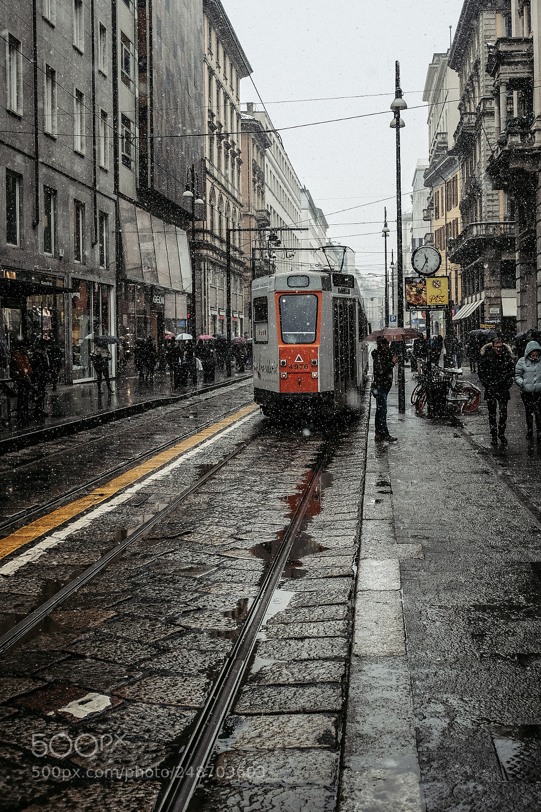 Fujifilm X100T sample photo. Milano tramway photography