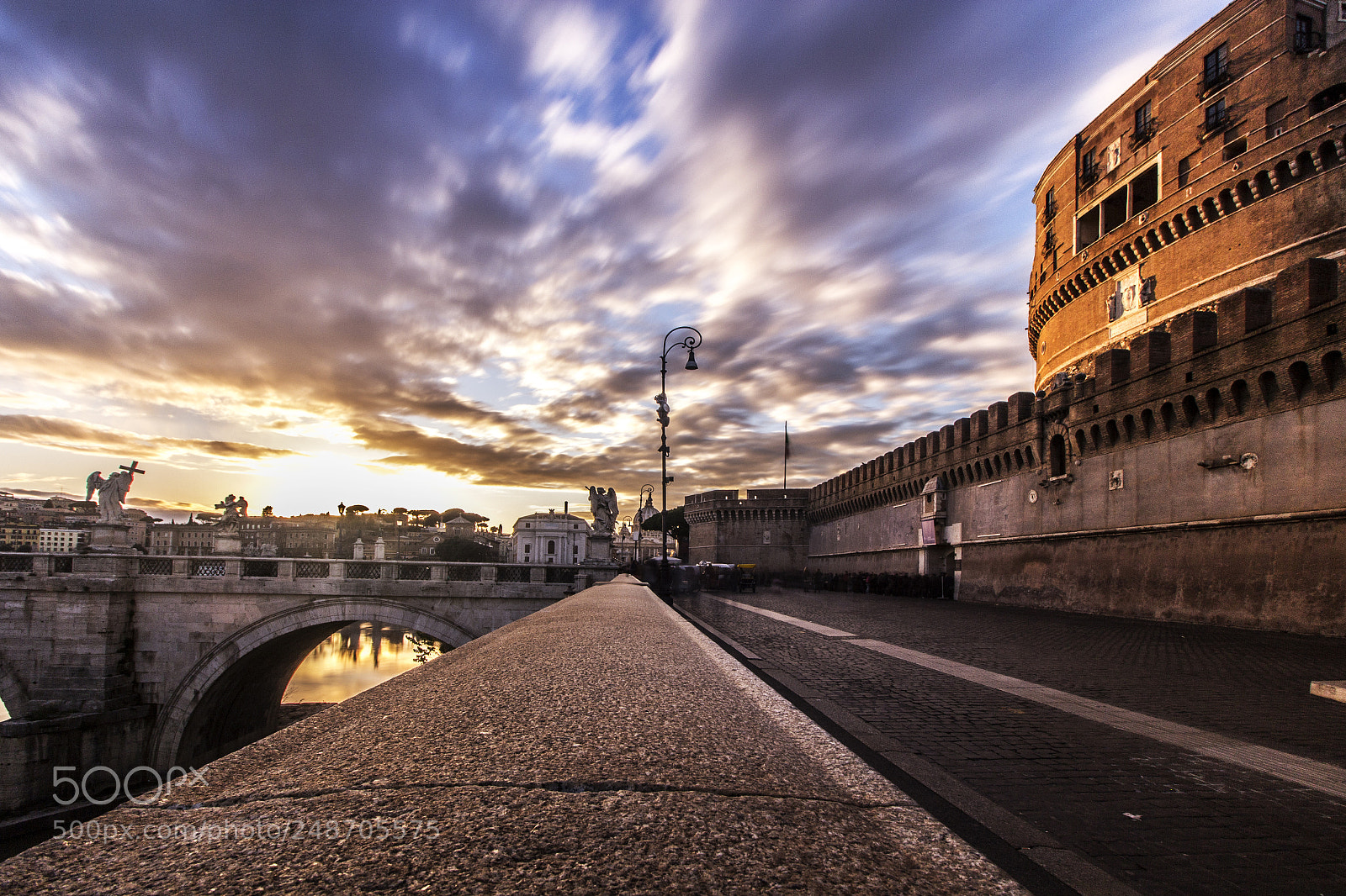 Canon EOS 60D sample photo. Sunset of angel | rome photography