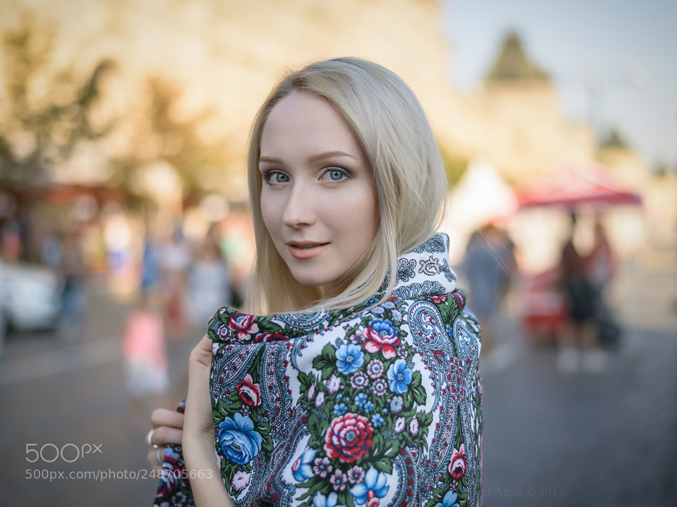 Nikon D800 sample photo. Young woman with blue photography