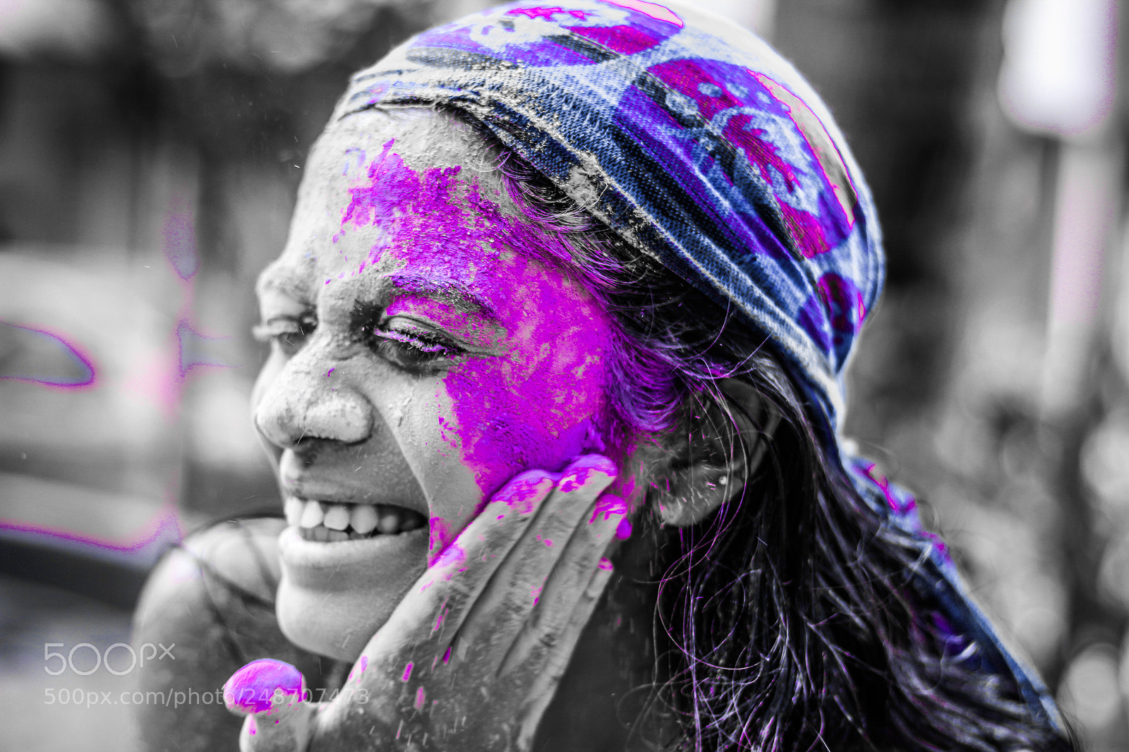 Canon EOS 1200D (EOS Rebel T5 / EOS Kiss X70 / EOS Hi) sample photo. That's a classic 'holi' photography