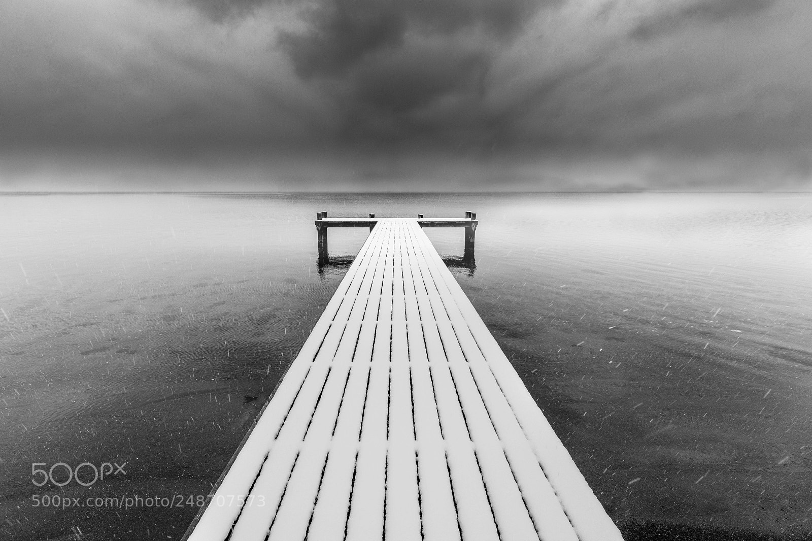 Canon EOS 80D sample photo. Jetty in the snow photography