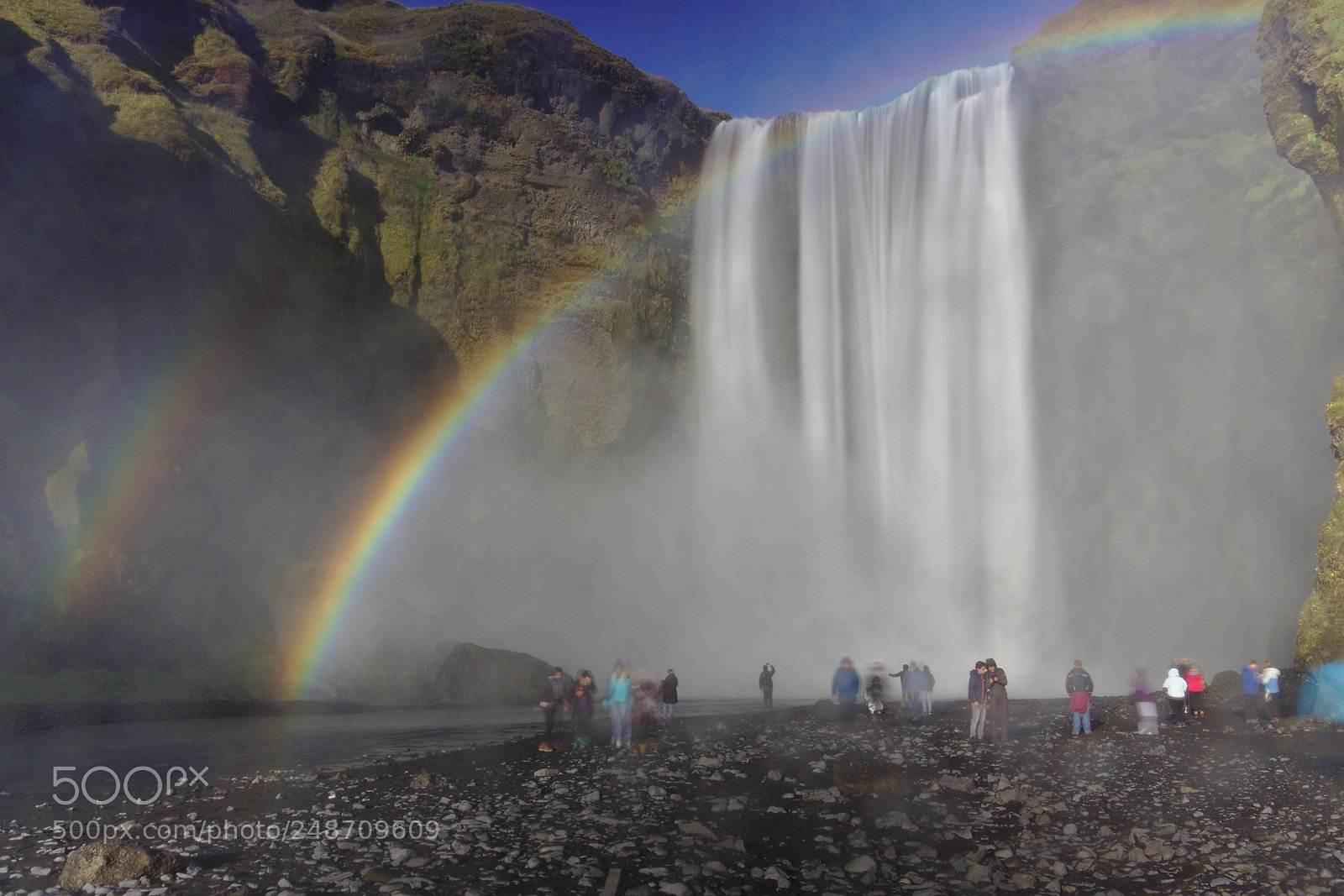 Canon EOS 700D (EOS Rebel T5i / EOS Kiss X7i) sample photo. Double rainbow at skogafoss photography