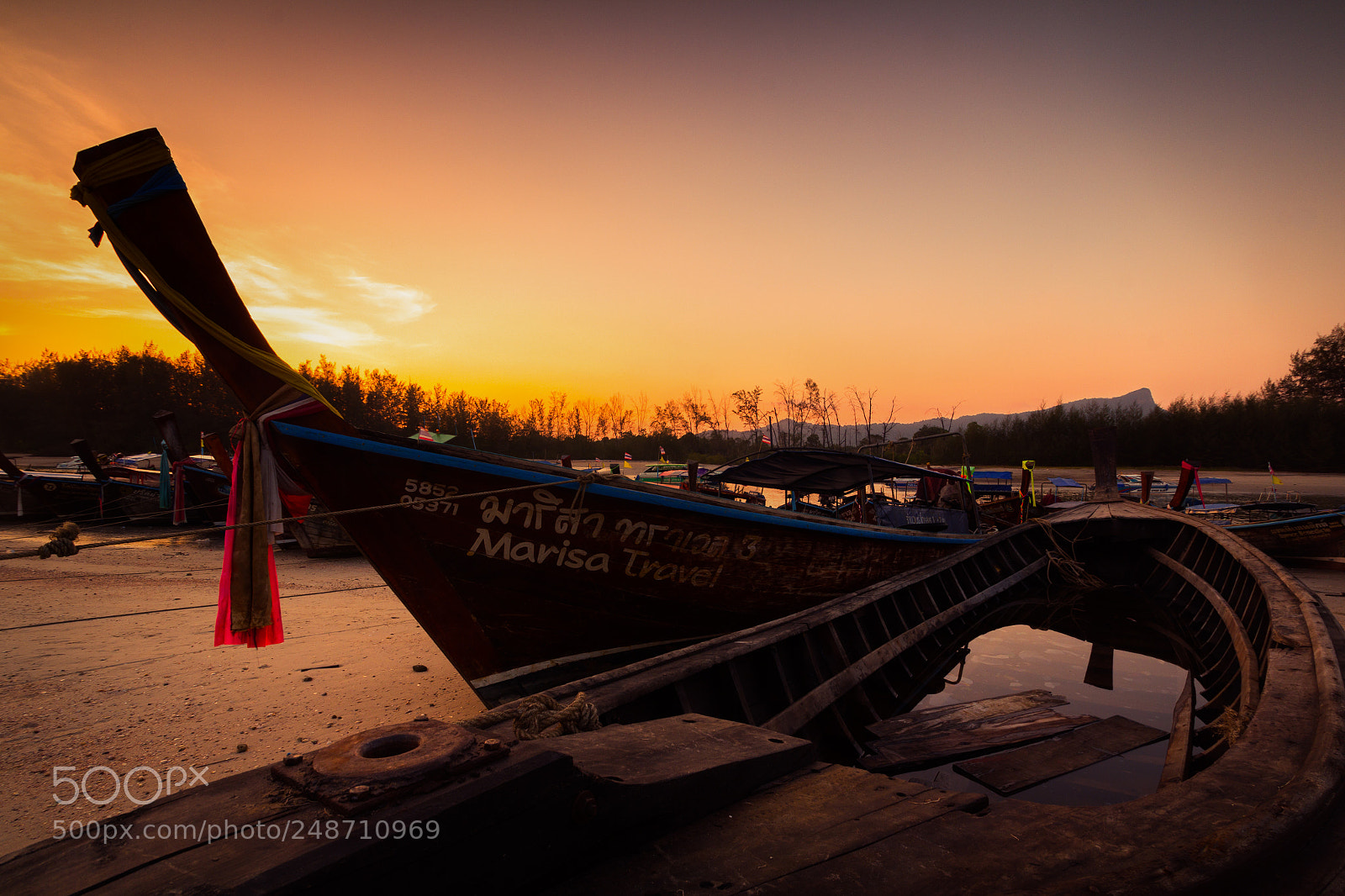 Canon EOS 60D sample photo. Fishing boat at krabi photography