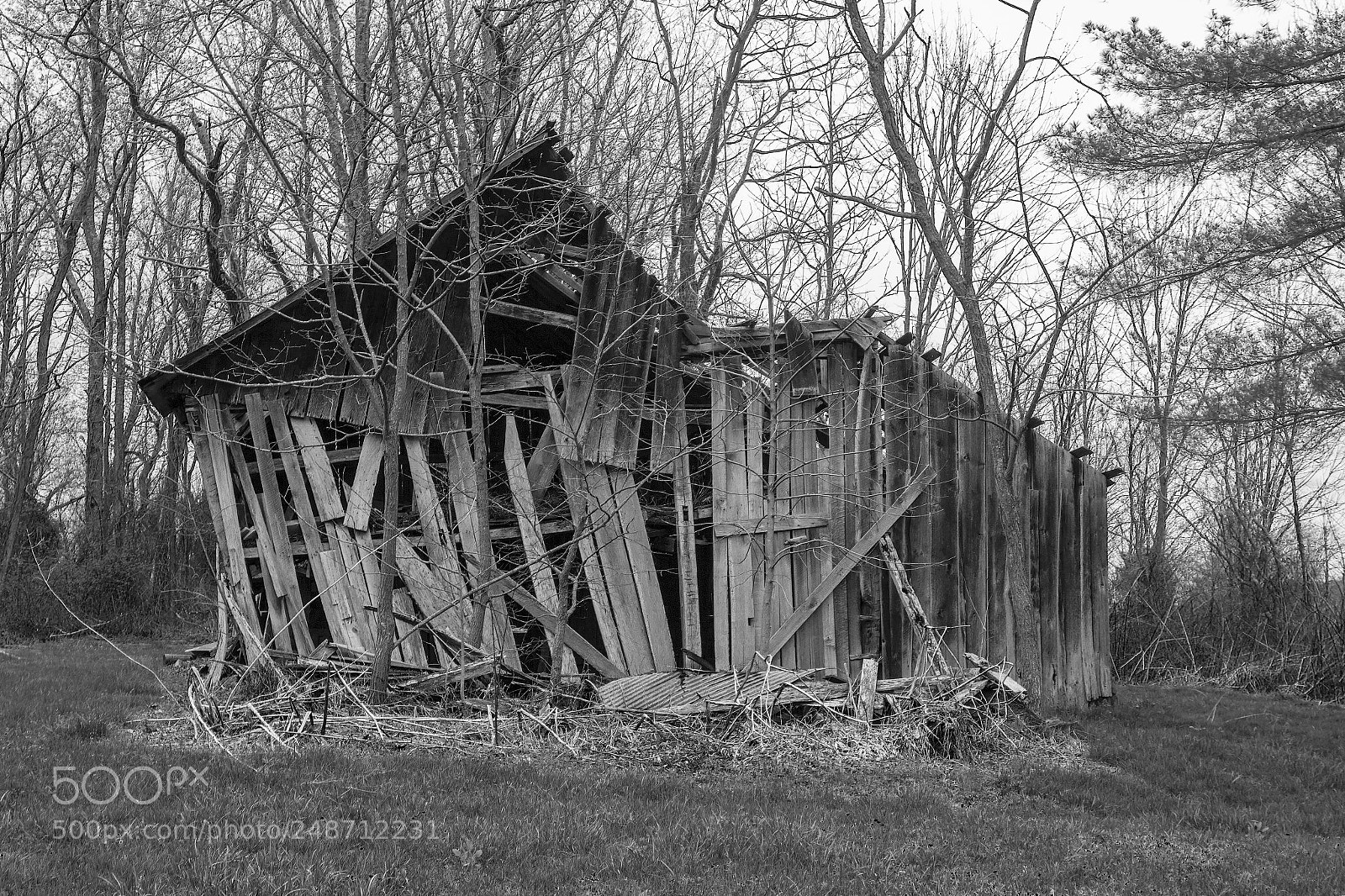 Canon EOS 60D sample photo. Decaying barn photography