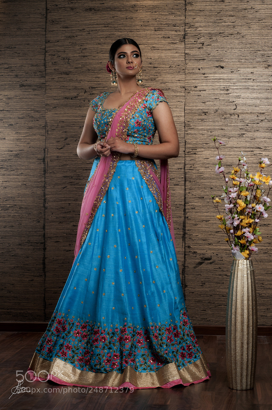 Nikon D90 sample photo. Designer lehenga photography